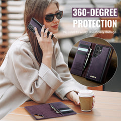 Für Samsung Galaxy S25 Ultra Hülle CASEME C49 Kompatibel mit MagSafe RFID Blocking Abnehmbare Brieftasche Leder Telefonabdeckung 