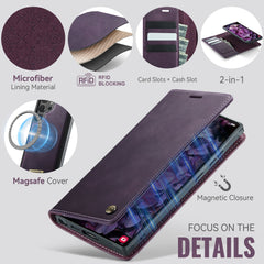 Für Samsung Galaxy S25 Ultra Hülle CASEME C49 Kompatibel mit MagSafe RFID Blocking Abnehmbare Brieftasche Leder Telefonabdeckung 