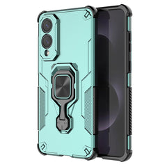 For Samsung Galaxy S25 Edge Case Rotatable Ring Kickstand PC + TPU Shockproof Phone Cover