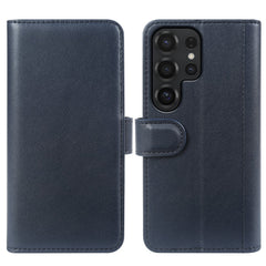 For Samsung Galaxy S23 Ultra Case Genuine Split Leather Phone Cover with Wallet Stand