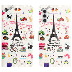 Étui portefeuille en cuir PU pour Samsung Galaxy S25 FE, motif imprimé 