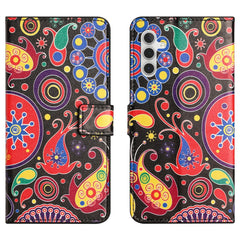 Étui portefeuille en cuir PU pour Samsung Galaxy S25 FE, motif imprimé 