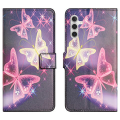 Étui portefeuille en cuir PU pour Samsung Galaxy S25 FE, motif imprimé 