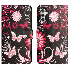 Étui portefeuille en cuir PU pour Samsung Galaxy S25 FE, motif imprimé 