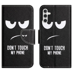 For Samsung Galaxy S25 FE Case Pattern Printing Cross Texture Leather Phone Cover