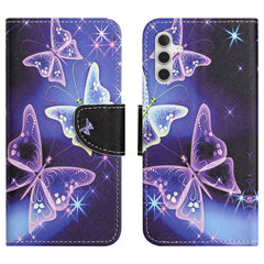 For Samsung Galaxy S25 FE Case Pattern Printing Cross Texture Leather Phone Cover