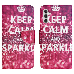 For Samsung Galaxy S25 FE Case Pattern Printing Cross Texture Leather Phone Cover