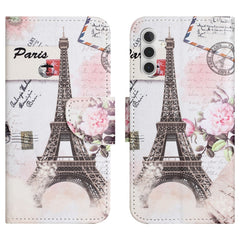 For Samsung Galaxy S25 FE Case Pattern Printing Cross Texture Leather Phone Cover