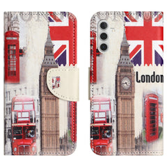 For Samsung Galaxy S25 FE Case Pattern Printing Cross Texture Leather Phone Cover