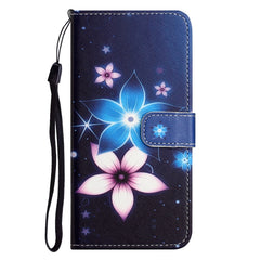 Für Samsung Galaxy S25 FE Hülle Musterdruck PU Leder Brieftasche Telefonabdeckung Kreuztextur 