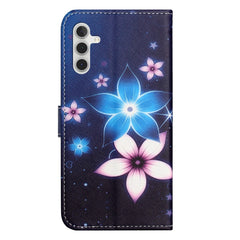 Für Samsung Galaxy S25 FE Hülle Musterdruck PU Leder Brieftasche Telefonabdeckung Kreuztextur 