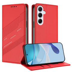 For Samsung Galaxy A17 5G / A26 5G Phone Cases Punk Style Imprinted Wallet Stand Leather Cover