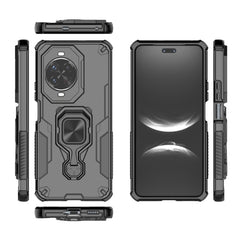 For Huawei nova 14 Pro 5G Phone Case WANLONFENG PC TPU Back Cover Kickstand with Tempered Glass