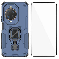 Coque arrière Wanlonfeng en polycarbonate et TPU avec béquille et verre trempé pour Huawei Nova 14 Ultra 5G 