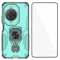 Coque arrière Wanlonfeng en polycarbonate et TPU avec béquille et verre trempé pour Huawei Nova 14 Ultra 5G 