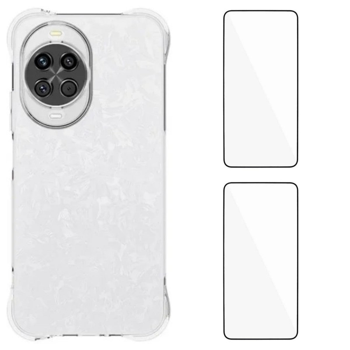 Coque en TPU pour Huawei Nova 14 5G, série WANLONFENG WL2, 2 mm, avec 2 films en verre trempé 