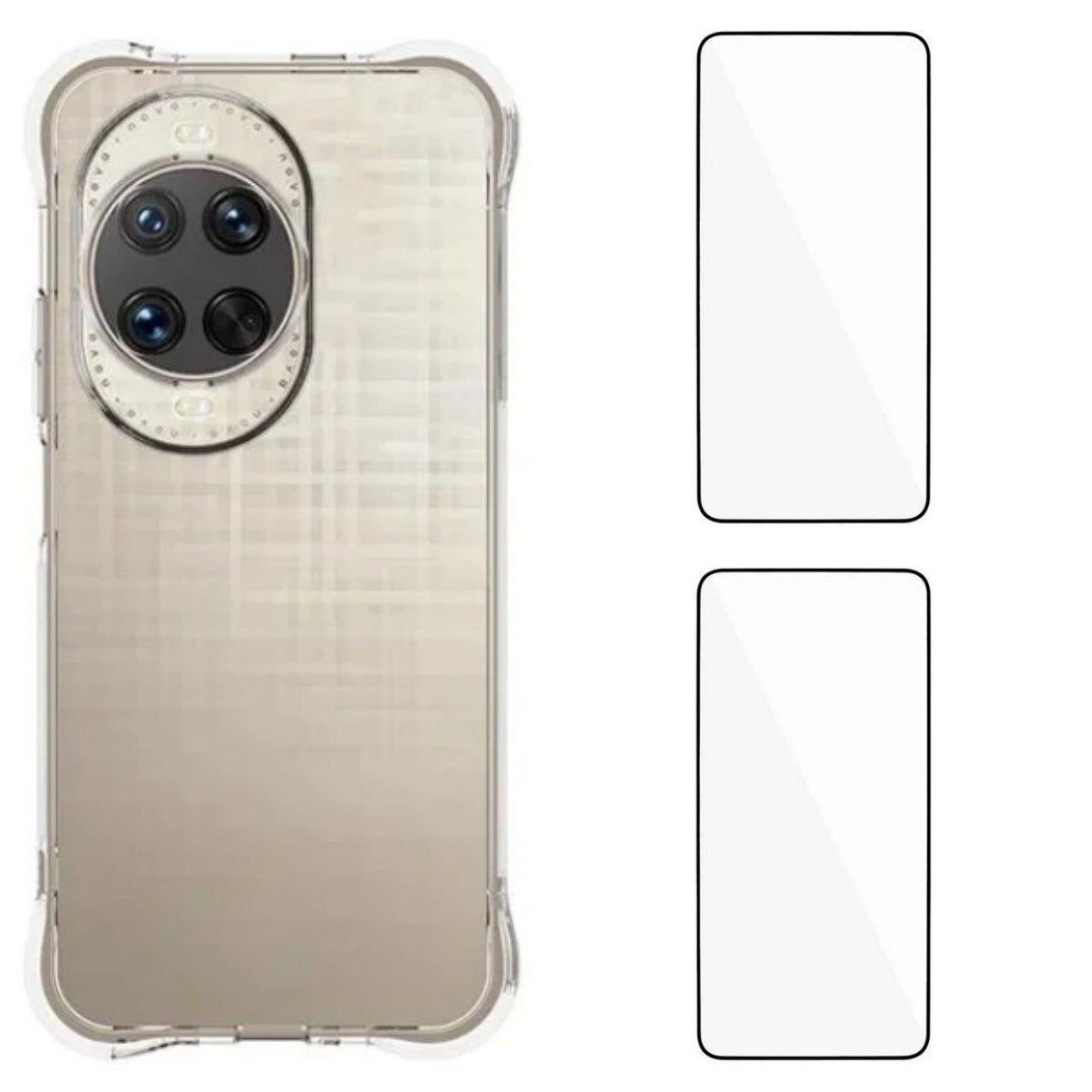 Coque en TPU pour Huawei Nova 14 Ultra 5G, série WL2 WANLONFENG, 2,0 mm, avec 2 films en verre trempé 