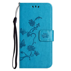 Étui portefeuille en cuir PU pour Samsung Galaxy S25 FE, motif papillon et fleur 