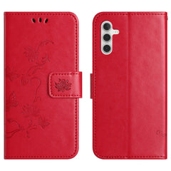 Étui portefeuille en cuir PU pour Samsung Galaxy S25 FE, motif papillon et fleur 