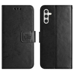 Étui portefeuille en cuir PU pour Samsung Galaxy S25 FE, motif papillon et fleur 