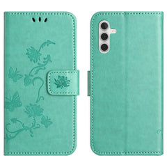 Étui portefeuille en cuir PU pour Samsung Galaxy S25 FE, motif papillon et fleur 