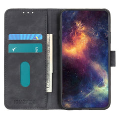 KHAZNEH Für Samsung Galaxy S25 FE Fall PU Leder Retro Textur Telefon Abdeckung 