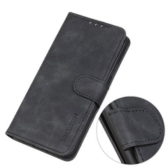 KHAZNEH Für Samsung Galaxy S25 FE Fall PU Leder Retro Textur Telefon Abdeckung 