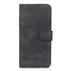 KHAZNEH Für Samsung Galaxy S25 FE Fall PU Leder Retro Textur Telefon Abdeckung 