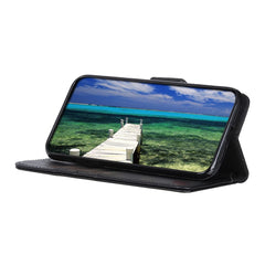KHAZNEH Für Samsung Galaxy S25 FE Brieftasche Fall Rindsleder Textur Leder Flip Telefon Abdeckung 