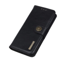 KHAZNEH Für Samsung Galaxy S25 FE Brieftasche Fall Rindsleder Textur Leder Flip Telefon Abdeckung 