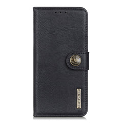 KHAZNEH Für Samsung Galaxy S25 FE Brieftasche Fall Rindsleder Textur Leder Flip Telefon Abdeckung 