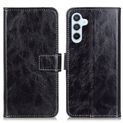 For Samsung Galaxy S25 FE Case Wallet Leather Phone Cover Crazy Horse Texture