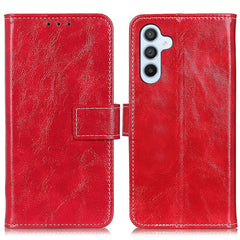 For Samsung Galaxy S25 FE Case Wallet Leather Phone Cover Crazy Horse Texture