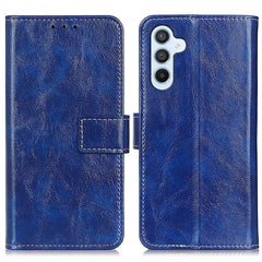 For Samsung Galaxy S25 FE Case Wallet Leather Phone Cover Crazy Horse Texture