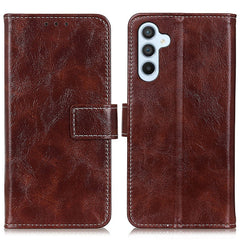 For Samsung Galaxy S25 FE Case Wallet Leather Phone Cover Crazy Horse Texture