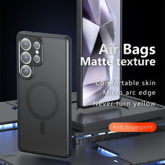 Für Samsung Galaxy S25 Ultra Hülle Kompatibel mit MagSafe TPU+PC Matte Phone Cover 