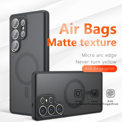 Für Samsung Galaxy S25 Ultra Hülle Kompatibel mit MagSafe TPU+PC Matte Phone Cover 
