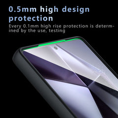 For Samsung Galaxy S25 Ultra Case Skin-Touch TPU + PC Matte Phone Shell, Transparent Black