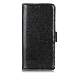 Coque en cuir PU texturé Crazy Horse pour Samsung Galaxy S25 FE 