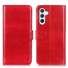 Coque en cuir PU texturé Crazy Horse pour Samsung Galaxy S25 FE 