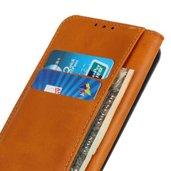Étui portefeuille à rabat en cuir fendu pour Samsung Galaxy S25 FE 