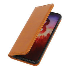 Étui portefeuille à rabat en cuir fendu pour Samsung Galaxy S25 FE 