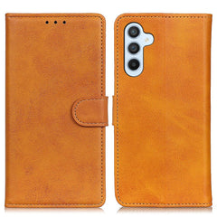 Étui portefeuille en cuir de vachette pour Samsung Galaxy S25 FE 