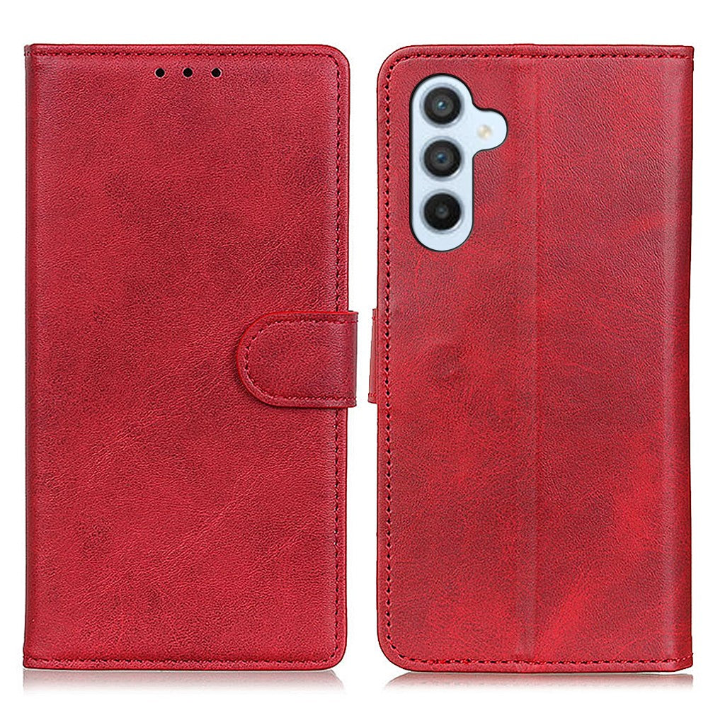 Étui portefeuille en cuir de vachette pour Samsung Galaxy S25 FE 