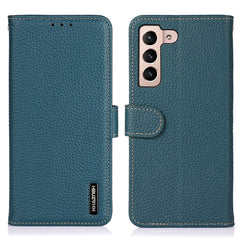 KHAZNEH For Samsung Galaxy S25 FE Case Genuine Cow Leather Flip Phone Cover