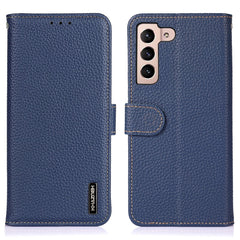 KHAZNEH For Samsung Galaxy S25 FE Case Genuine Cow Leather Flip Phone Cover