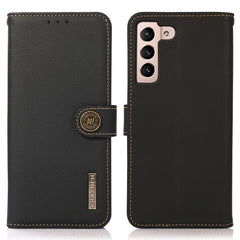 KHAZNEH for Samsung Galaxy S25 FE Case Genuine Cow Leather Wallet Phone Cover