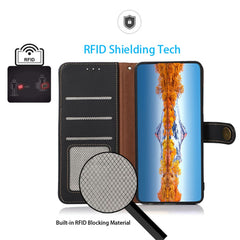 KHAZNEH for Samsung Galaxy S25 FE Case Genuine Cow Leather Wallet Phone Cover