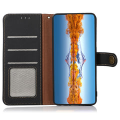 KHAZNEH for Samsung Galaxy S25 FE Case Genuine Cow Leather Wallet Phone Cover