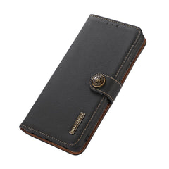 KHAZNEH for Samsung Galaxy S25 FE Case Genuine Cow Leather Wallet Phone Cover
